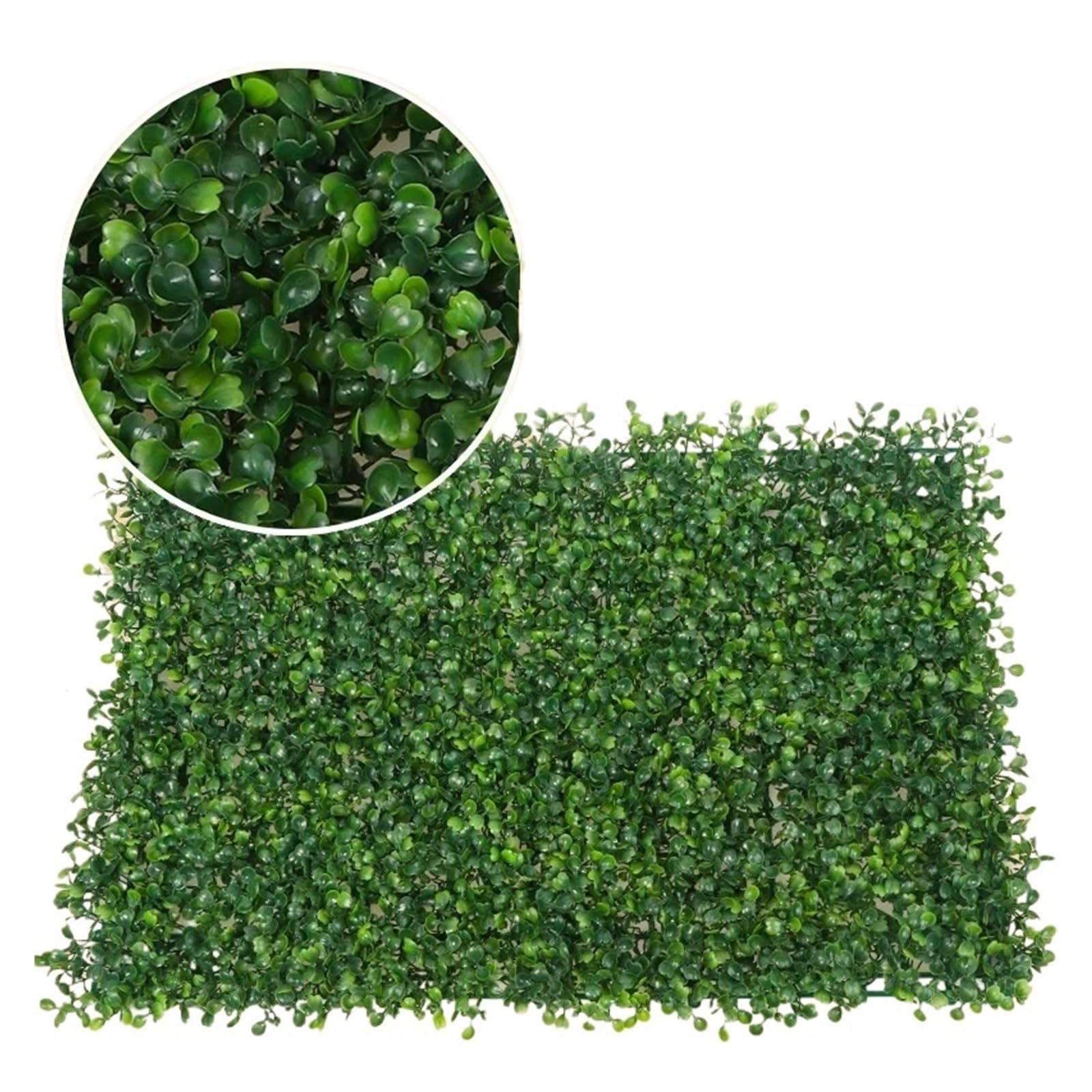 DFGRGRV Artificial Turf 1PC Lawn Decoration 40X60cm Artificial Milan Grass Carpet Turf Simulation Plastic Plants Lawn Hotel Home Wedding Background Wall(Green4)