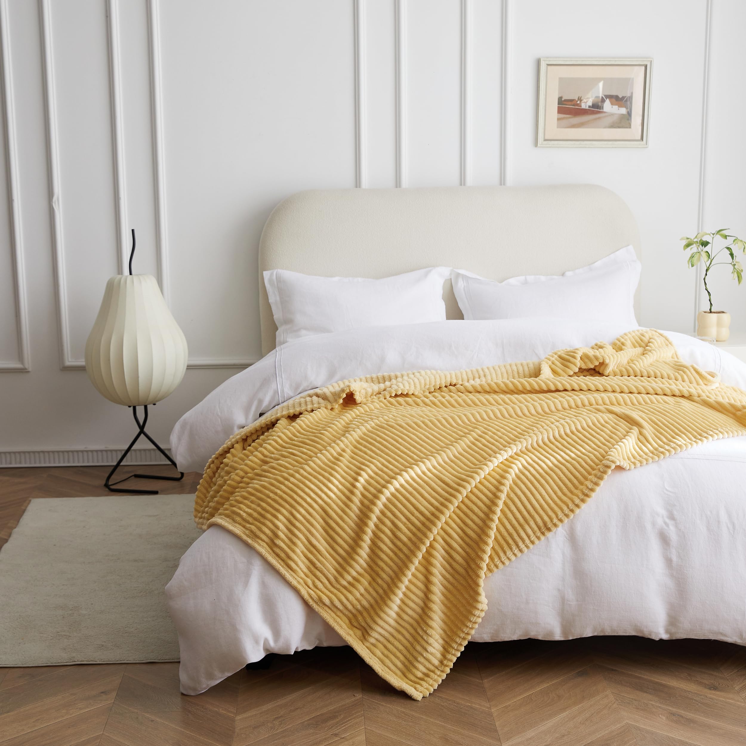 Simple&Opulence Couverture Polaire En Velours Et En Flanelle, Légère, Chaude Pour L'hiver, Ultra Douce, Confortable Pour Toutes Les Saisons, Pour