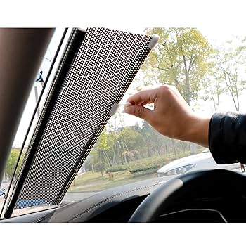 スライド式サンシェード ブラック Amazon | 車用サンシェード 車窓日よけ カーシェード UVカット