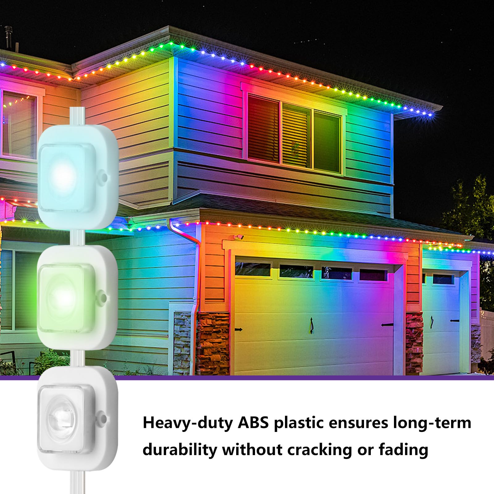 40 Sets Light Clips Upgraded Version for Govee Outdoor Light （Square） — Amazon image 3