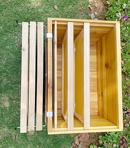 Miniatura 5 de Bee Hive - Soporte para marco de acero inoxidable, con pala y marco de abeja (1 juegos)