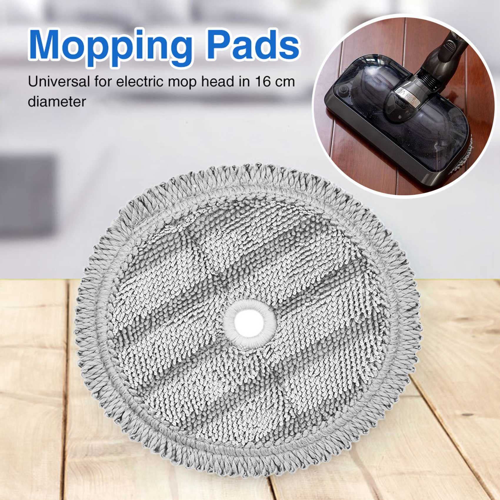 Huucozn 10 Pezzi Panno Mocio Panno di Ricambio per Mocio Panno Mop in Microfibra Lavabili Microfibra Pad 32x12cm Panni Lavapavimenti Riutilizzabili per la Maggior Parte dei Tipi di Pavimento, Grigio