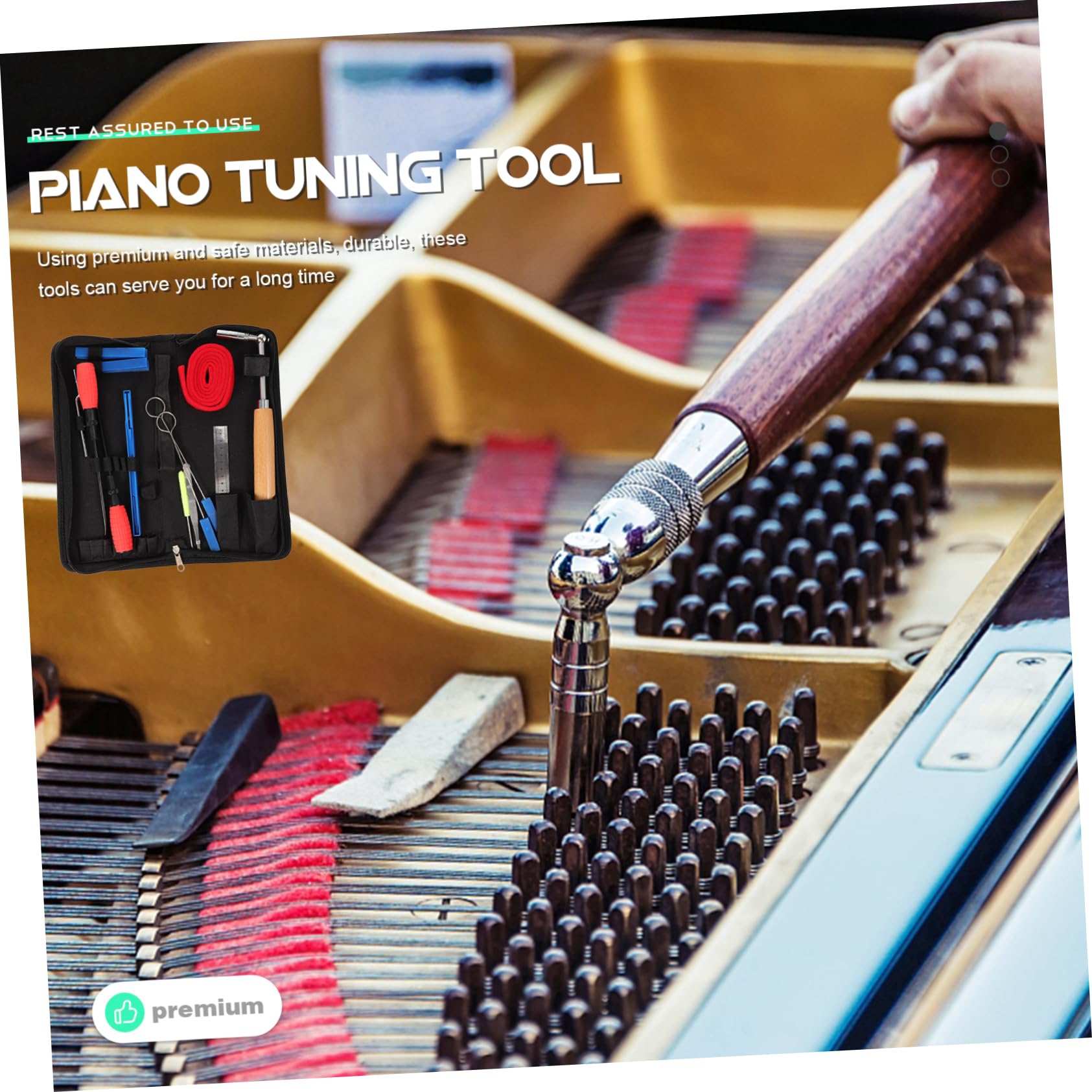 Kit de Sourdines pour Piano, 1 Set, Outil D'accordage et Entretien
