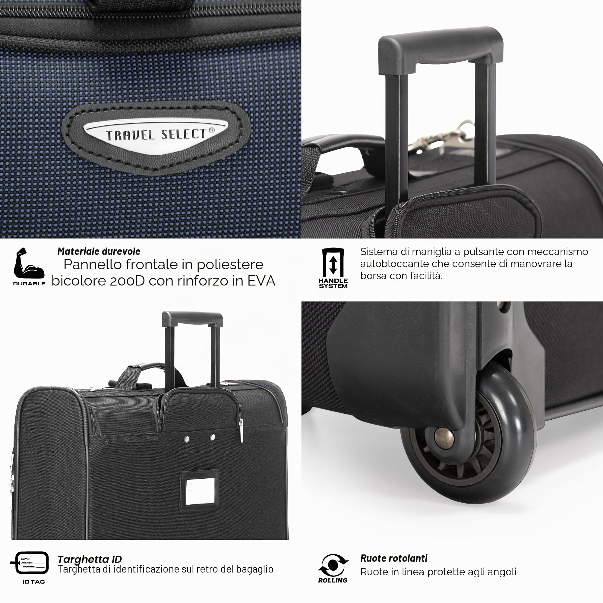 Travel Select Amsterdam Business Rolling Garment bag, Navy (blu) - TS6944N