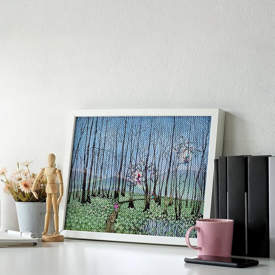 Amazon.co.jp: 藤城清治 刺巻湿原のミズバショウ ダイヤモンド画