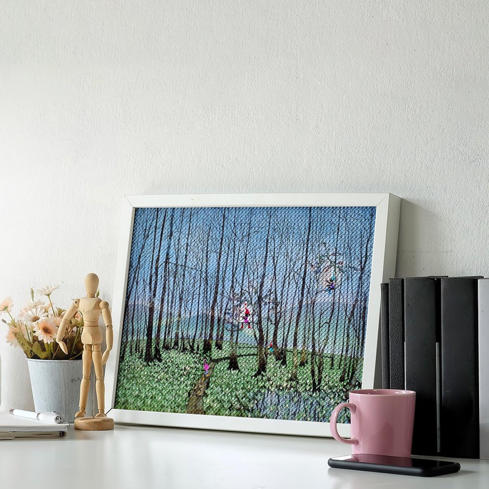 Amazon.co.jp: 藤城清治 刺巻湿原のミズバショウ ダイヤモンド画 5D