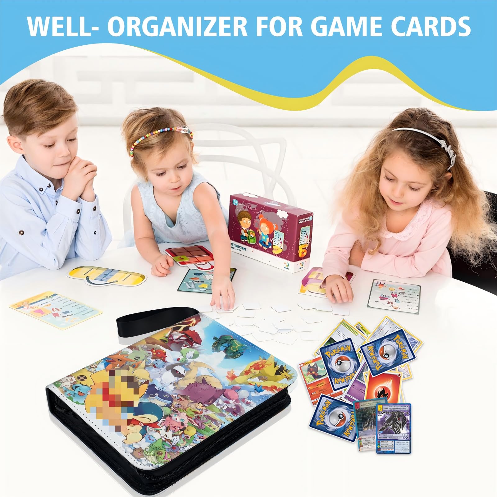 HYSINSE Album Raccoglitore Per Carte 480 Conserva E Proteggi Le Tue Carte Preferite Raccoglitore Album Carte football (C)