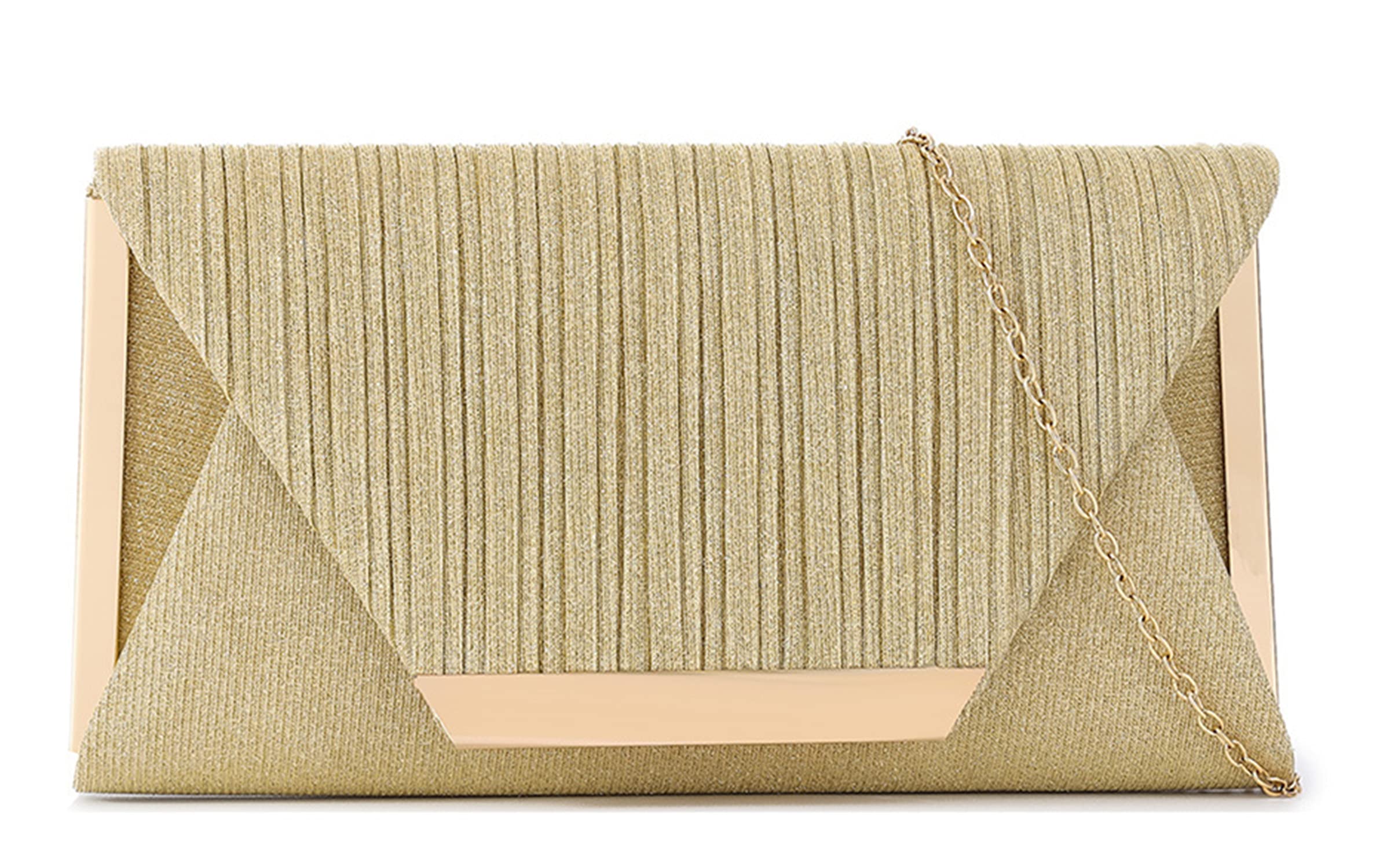 FioeyrWomen's Flap Clutch Bag Purses Glitter Party Wedding Evening Bags Envelope Handbag