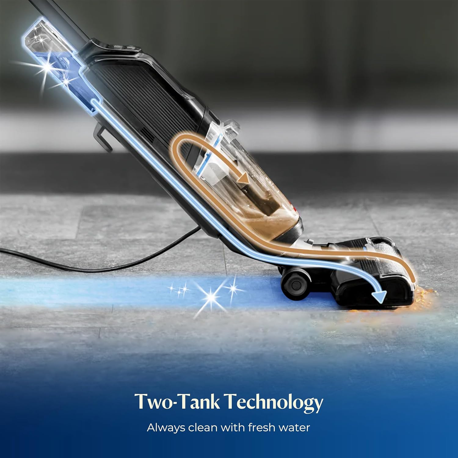 BISSELL CrossWave HF2 Two-Tank Technology