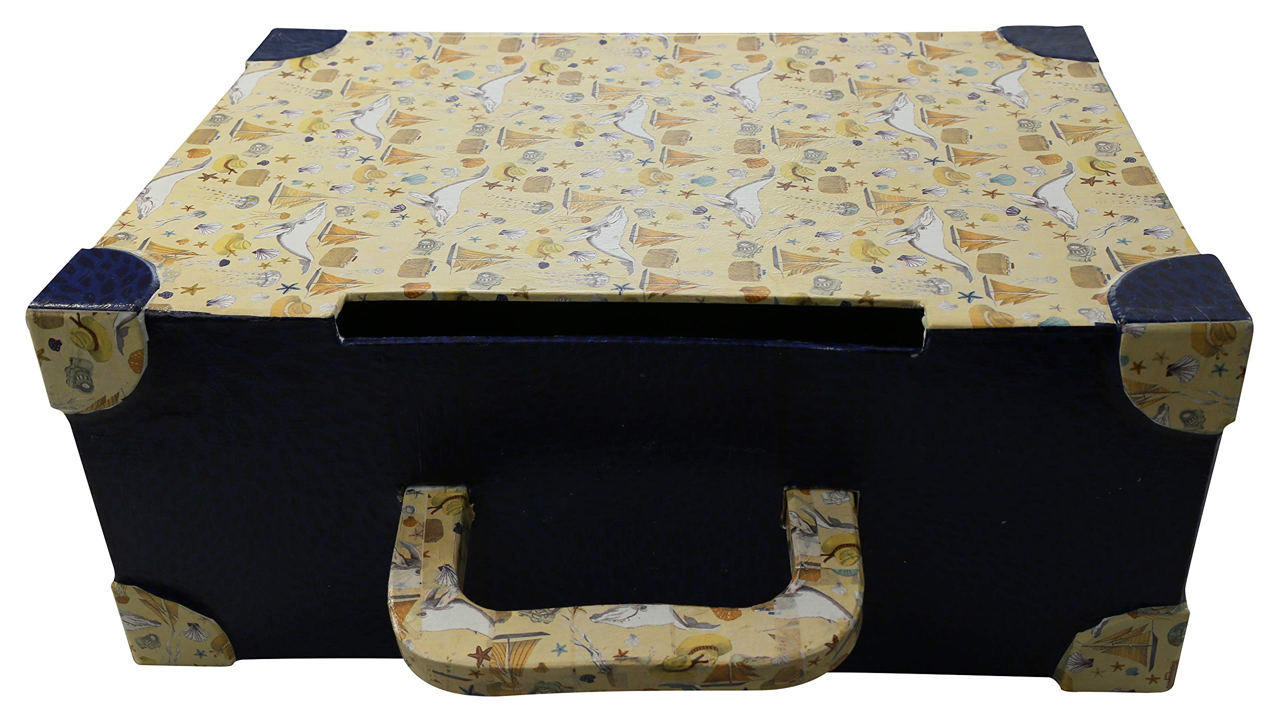 Decopatch – Caja de maleta para Boda, Color Marrón