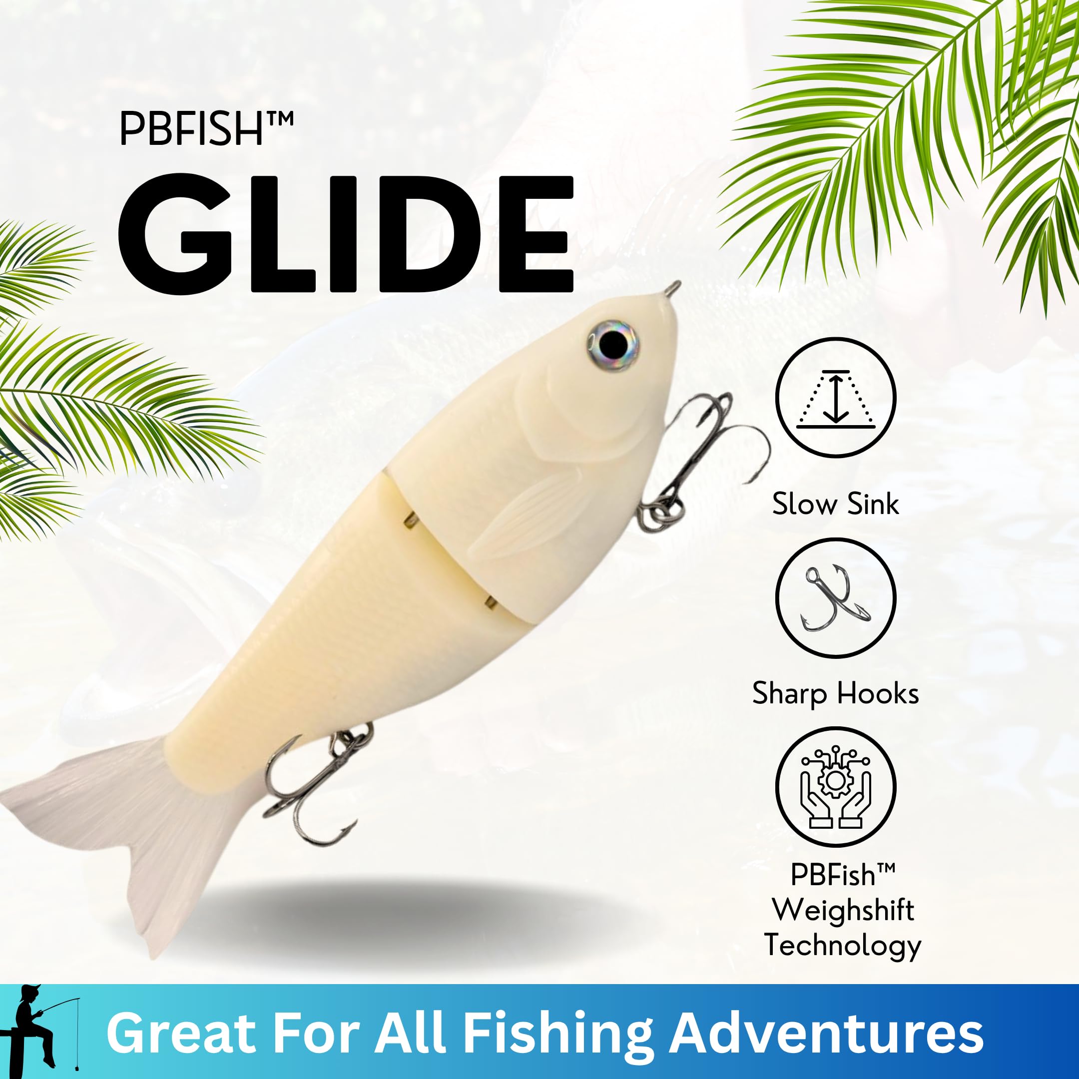 Amazon.co.jp: PBFish グライドベイト スローシンキング ワイド S
