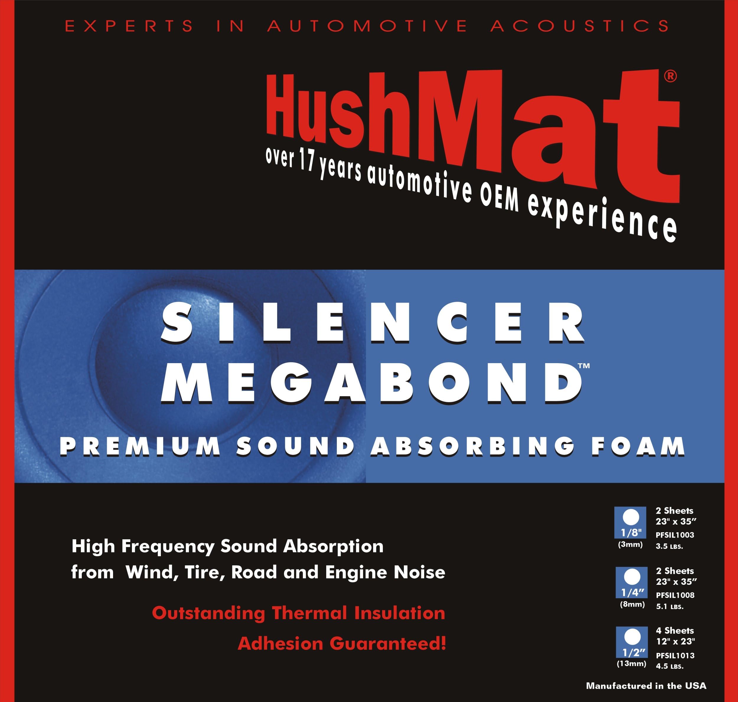 20300 Silencer Megabond Floor Kit - (2) 23" x 36" Sheets - 1/2in Thick 11.5 SqFt.