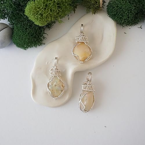 Miniatura 4 de Designs by Nature Gems Fire Opal Necklace Silver Plated 24 Inch Chain, October Birthstone Jewelry, Womens Crystal Necklace, Christmas Gifts Handmade