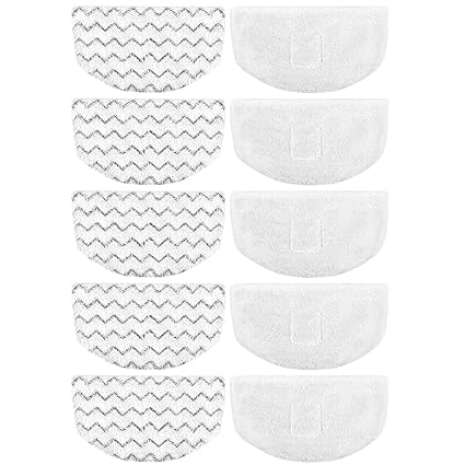 Extolife 10 Pack Steam Mop Replacement Pads for Bissell Powerfresh Steam Mop 1940 1806 1544 1440 Series, Model 19402 19404 19408 19409 1940A 1940F 1940Q 1940T 1940W B0006 B0017 2075A Part 5938