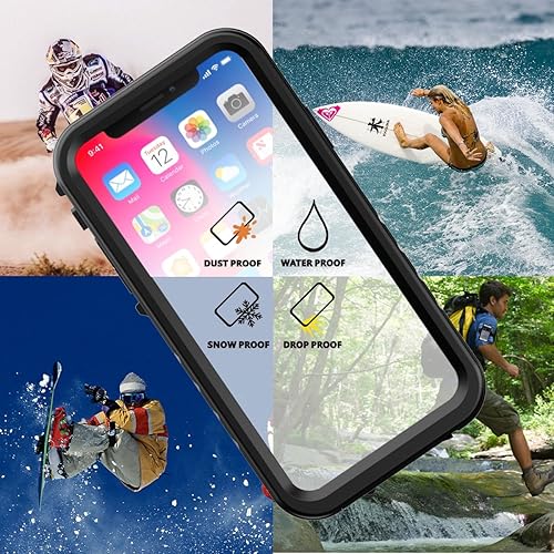 Miniatura 6 de SPORTLINK Funda impermeable para iPhone XiPhone Xs - 360 cuerpo completo a prueba de golpes a prueba de polvo con protector de pantallacámara