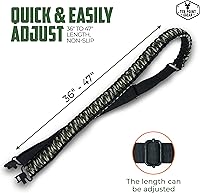 Vista 2 de Cuerda tipo paracaídas para armas de fuego 550, ajustable, con soporte giratorio