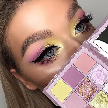 Eyeshadow Makeup Palette,3 Boxes 9Colors Matte Shimmer and Glitter Eye Shadow Palette,Blendable Long Lasting Eye Shadow (B)