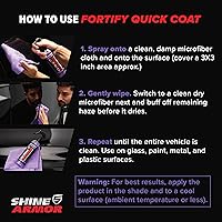Vista 3 de SHINE ARMOR Fortify Quick Coat - Spray de revestimiento de cerámica 3 en 1 (8 onzas) Lavado sin agua, brillo y protección Cera hidrofóbica