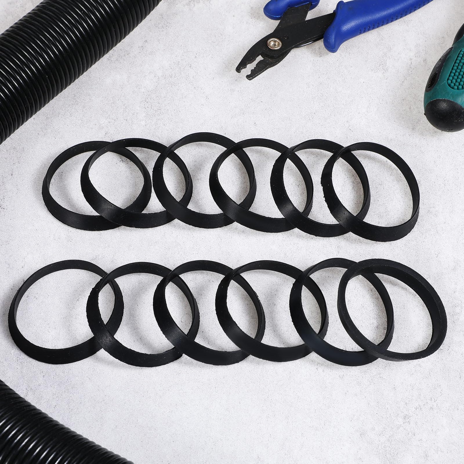 10-Pack 40mm Trap Washers – Sink Sealing Flat Gaskets, 42x37x2mm, Nitrile Rubber, 70-75 Shore Hardness For Sink And Wash Basin Drain Pipes