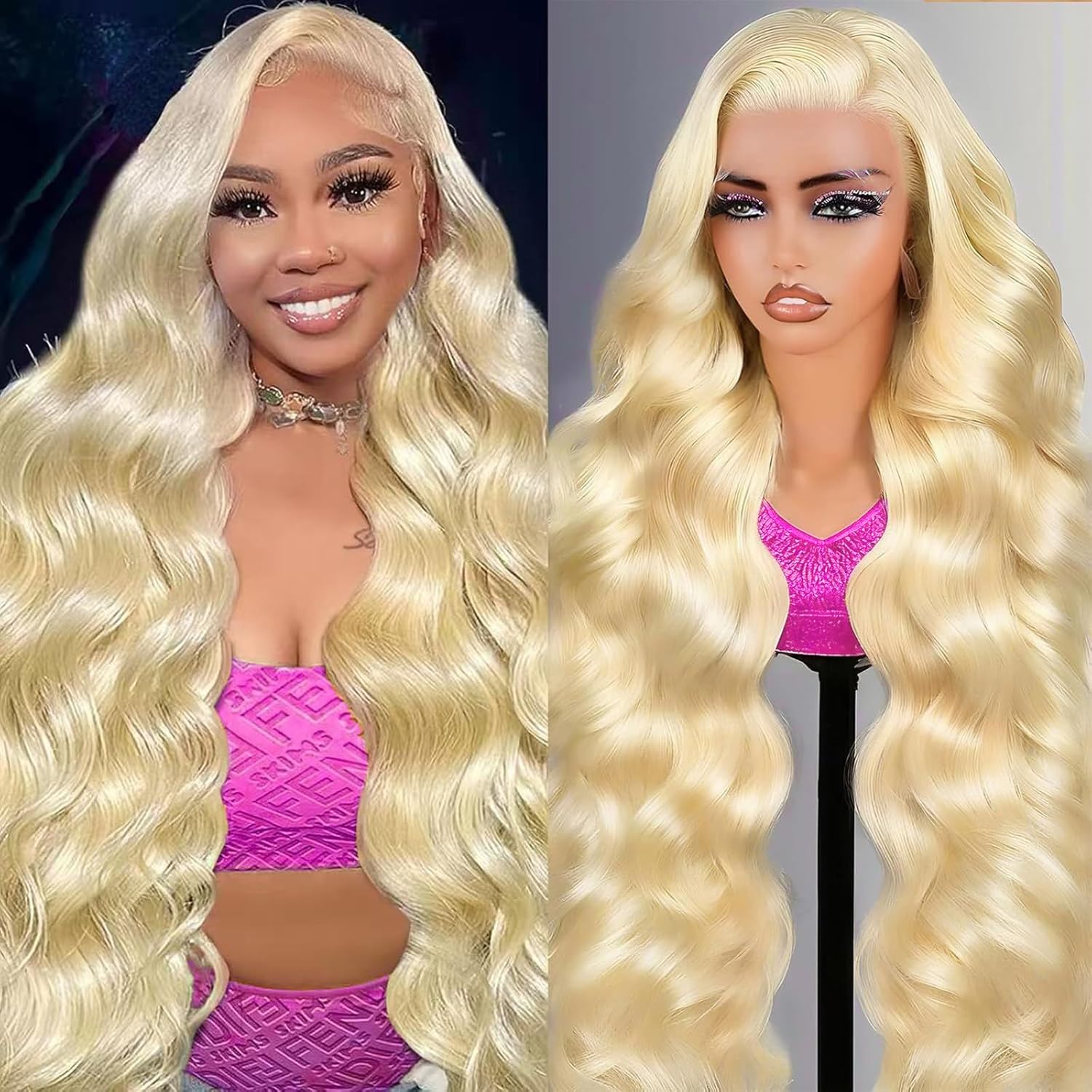 30 Inch 613 13x6 Lace Front Wig Human Hair 200% Density Body Wave Lace Front Wigs Human Hair Blonde Body Wave Wig 613 Blonde Lace Front Wigs HD Lace Frontal Wig For Women