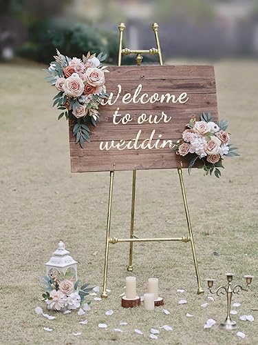 Miniatura 8 de MISSPIN Juego de flores artificiales, flores falsas a granel para bricolaje, ramos de novia, rosas sintéticas, arreglos florales con tallos para