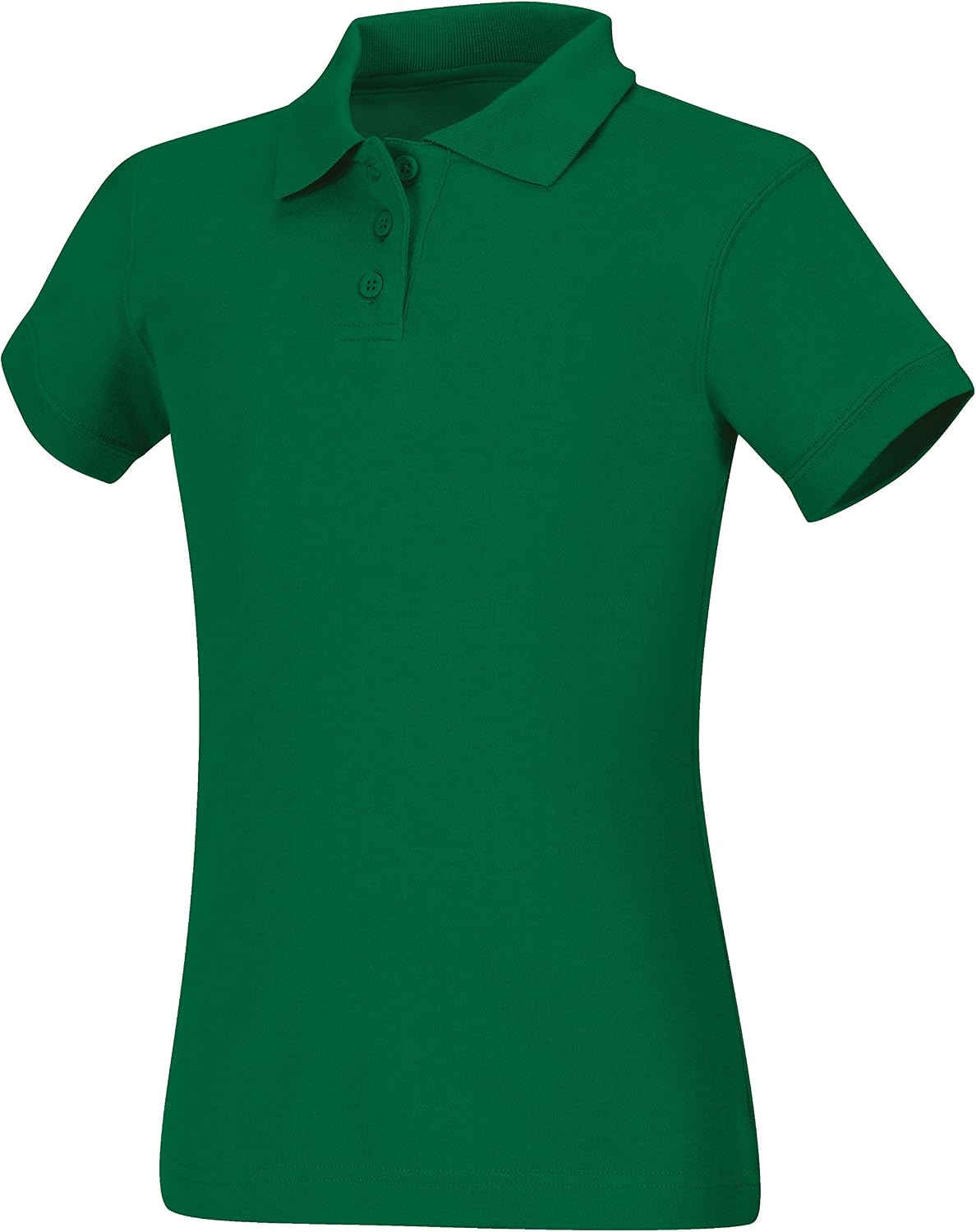 CLASSROOM Girls' Interlock Cap Sleeve Polo