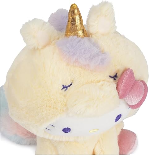 Miniatura 4 de GUND Sanrio Hello Kitty - Juguete de peluche de unicornio de alta calidad para edades de 1 año en adelante, amarillo, 6 pulgadas