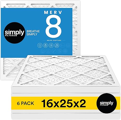 Miniatura 73 de Simply Filtro de aire de 12 x 24 x 1, MERV 8, paquete de 6, para horno de aire acondicionado y HVAC (tamaño real: 11.75 x 23.75 x 0.75 pulgadas)