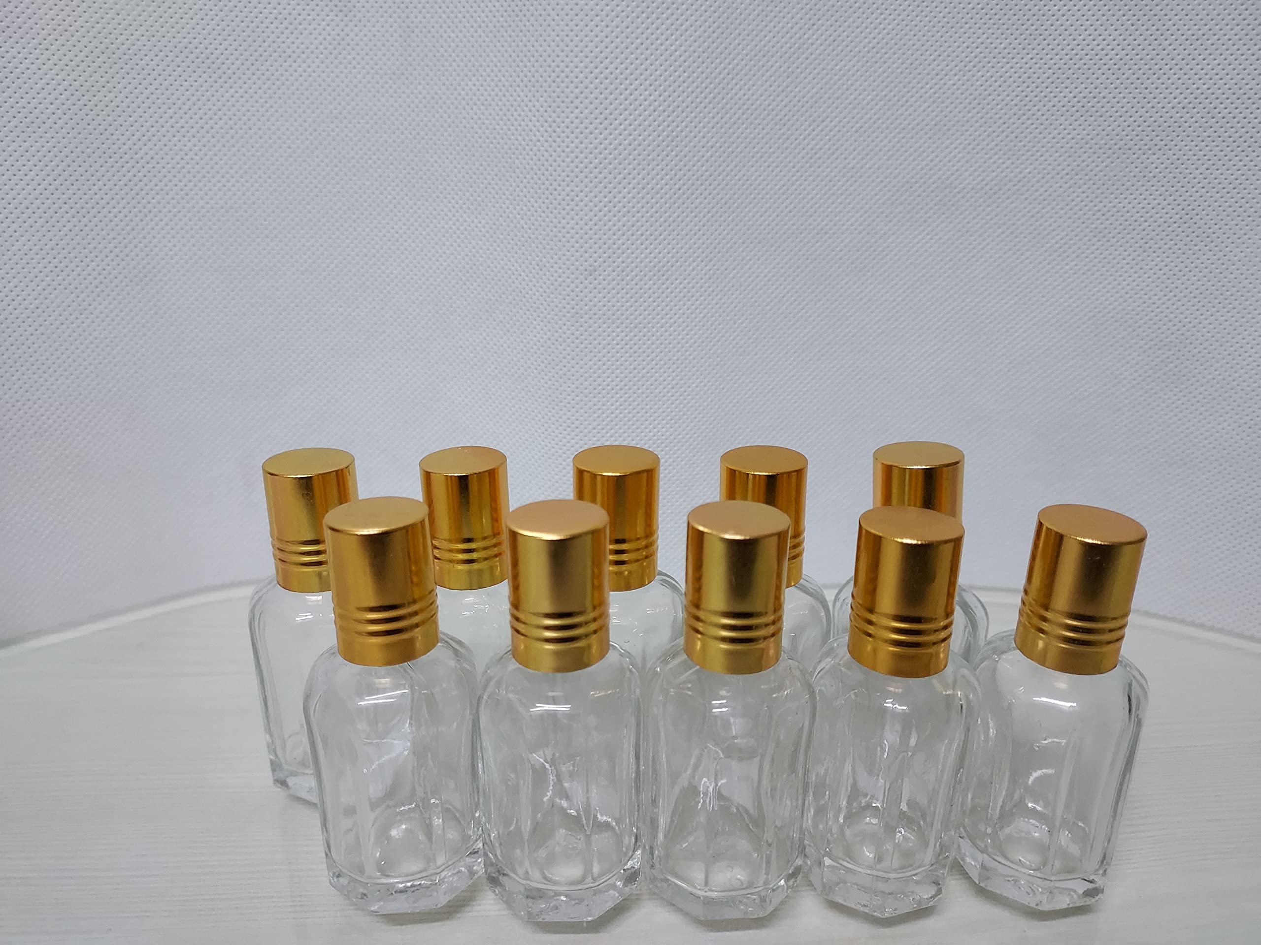Himaayush Empty Perfume Attar Rollon with Golden Cap for Essential Oils,Perfumes(pack of 10) 5 ml Bottle (Pack of 10, Clear, Glass)-image-27