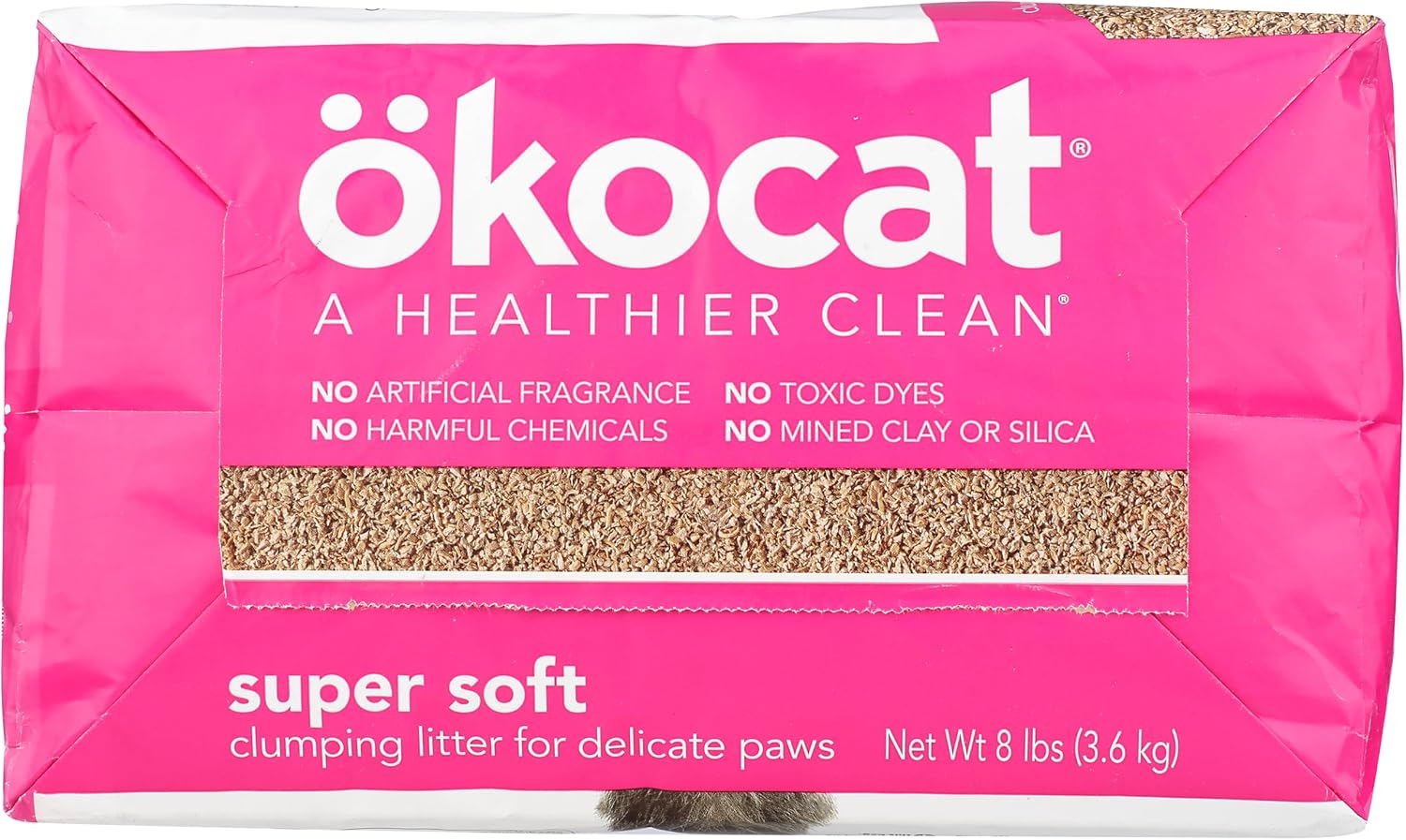 OKOCAT Super Soft Clumping Wood Cat Litter 128 OZ