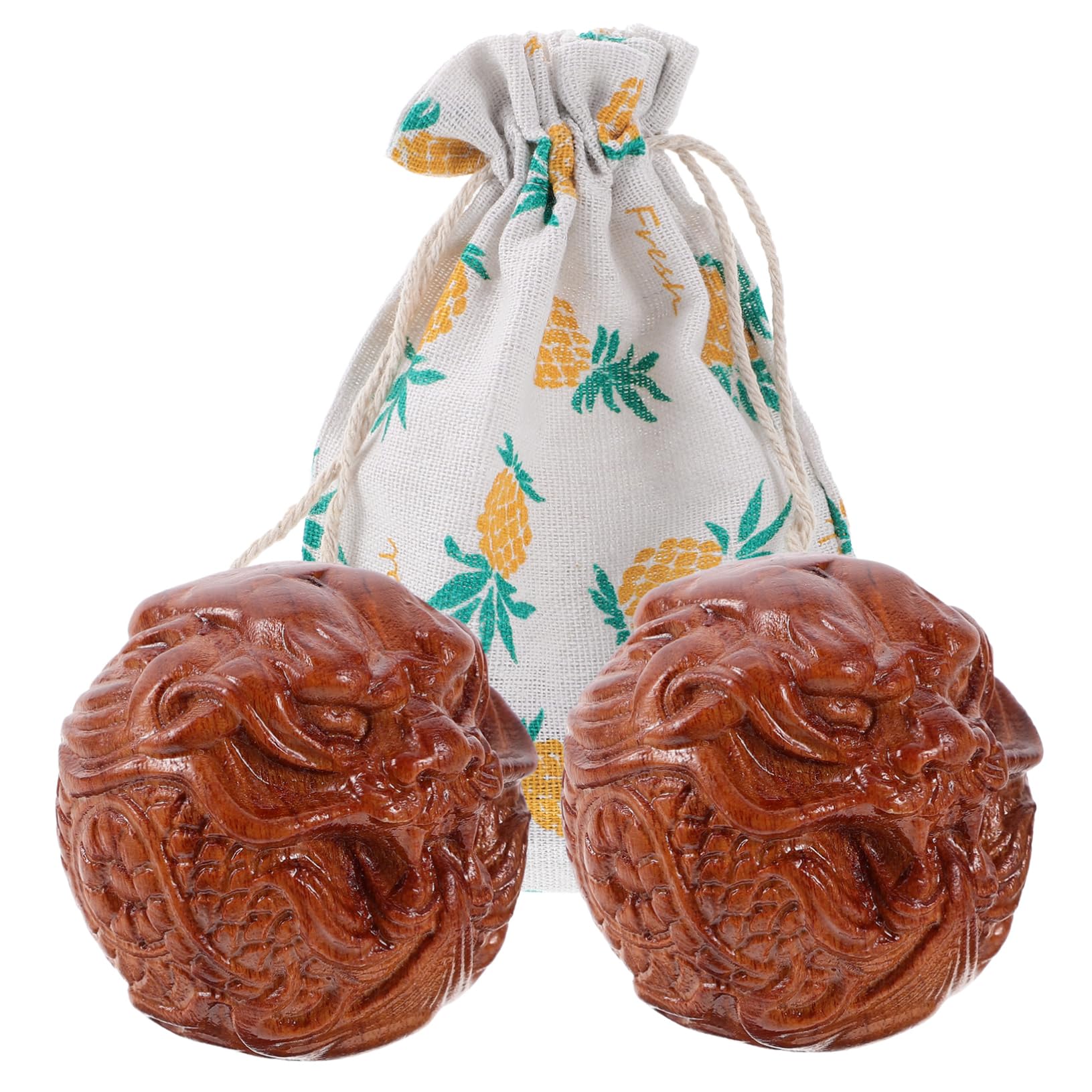 VALICLUD 5 Paires boule de massage des mains balle salle de sport masser pour massage multifonctionnel masseur à la main masseur à rouleaux manuels Bois