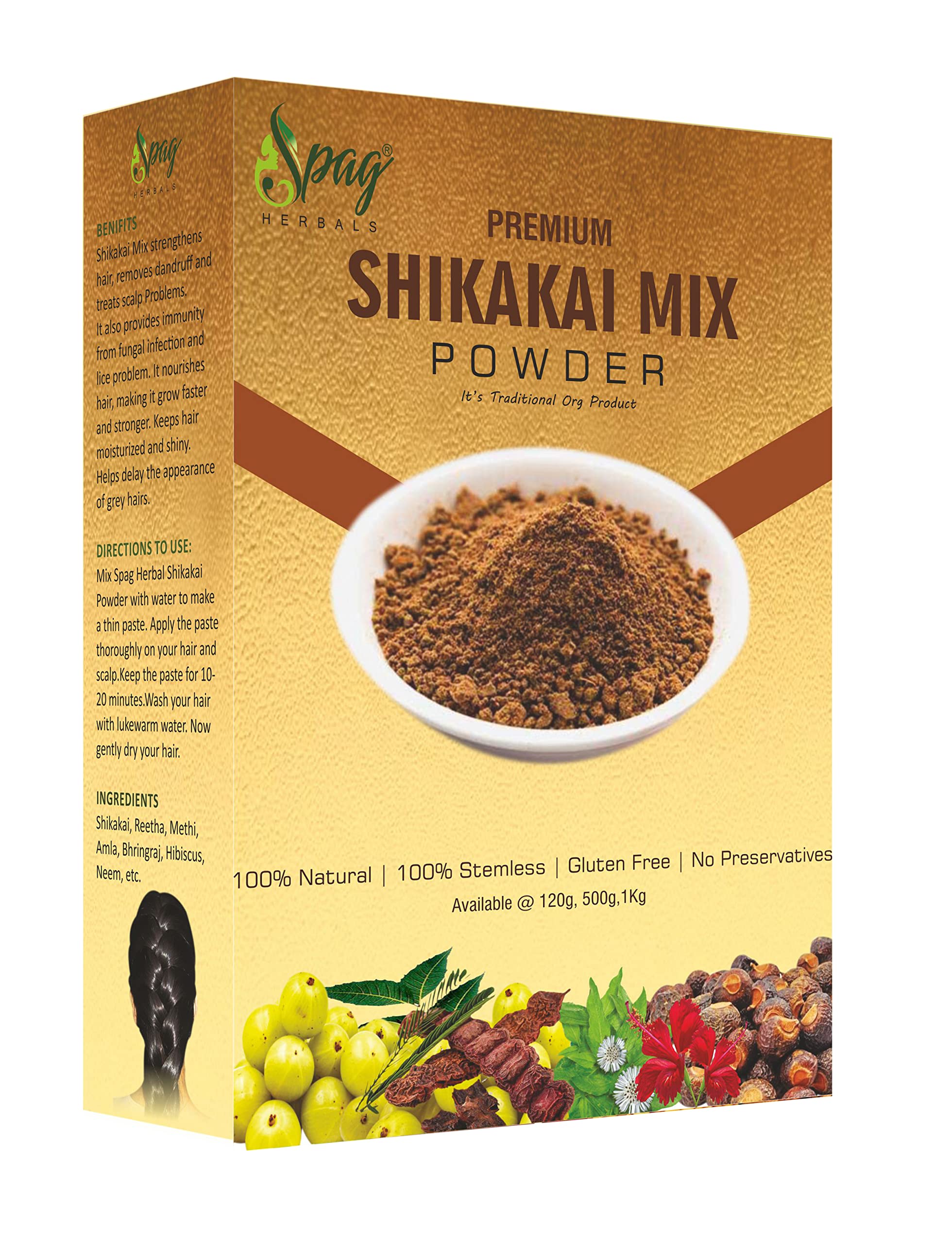 spag herbals shikakai mix amla reetha bhringraj hibiscus neem leaves lemon hair wash powder 750g-image-14