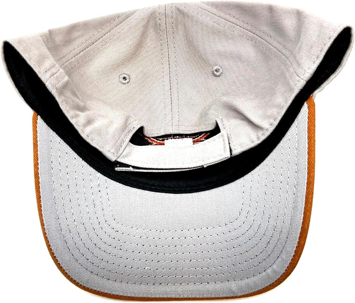 MVP Texas Longhorns Mascot Logo 2 Tone Grey & Burnt Orange Curved Bill Adjustable Hat