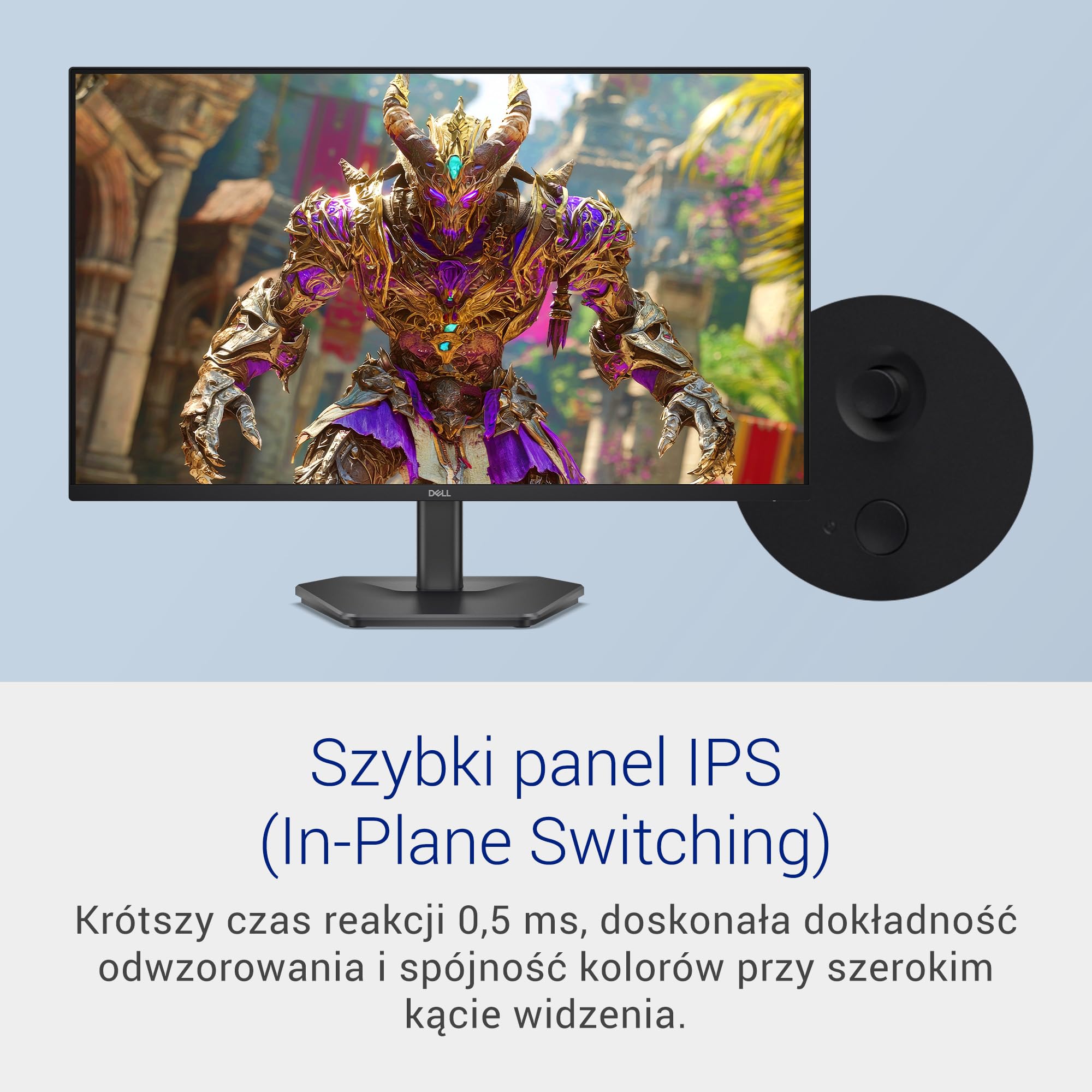 Dell 27 monitorów do gier – SE2726HG, Full HD (1920 x 1080), 240 Hz, szybki IPS, 0,5 ms, AMD FreeSync Premium, 99% sRGB, HDR10, VESA (100 x 100 mm), DisplayPort, 2 HDMI, 3-letnia, czarny