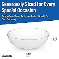 Vista 5 de Carlisle FoodService Products 721507 Ensaladera redonda de salpicaduras, 11 cuartos de galón, transparente