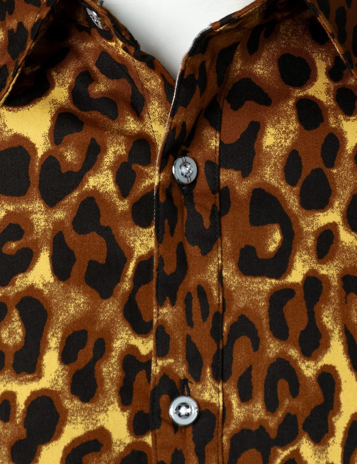 ZEROYAA Men's Hipster Floral Printed Long Sleeve Cotton Casual Button Down Dress Shirts - Image 4