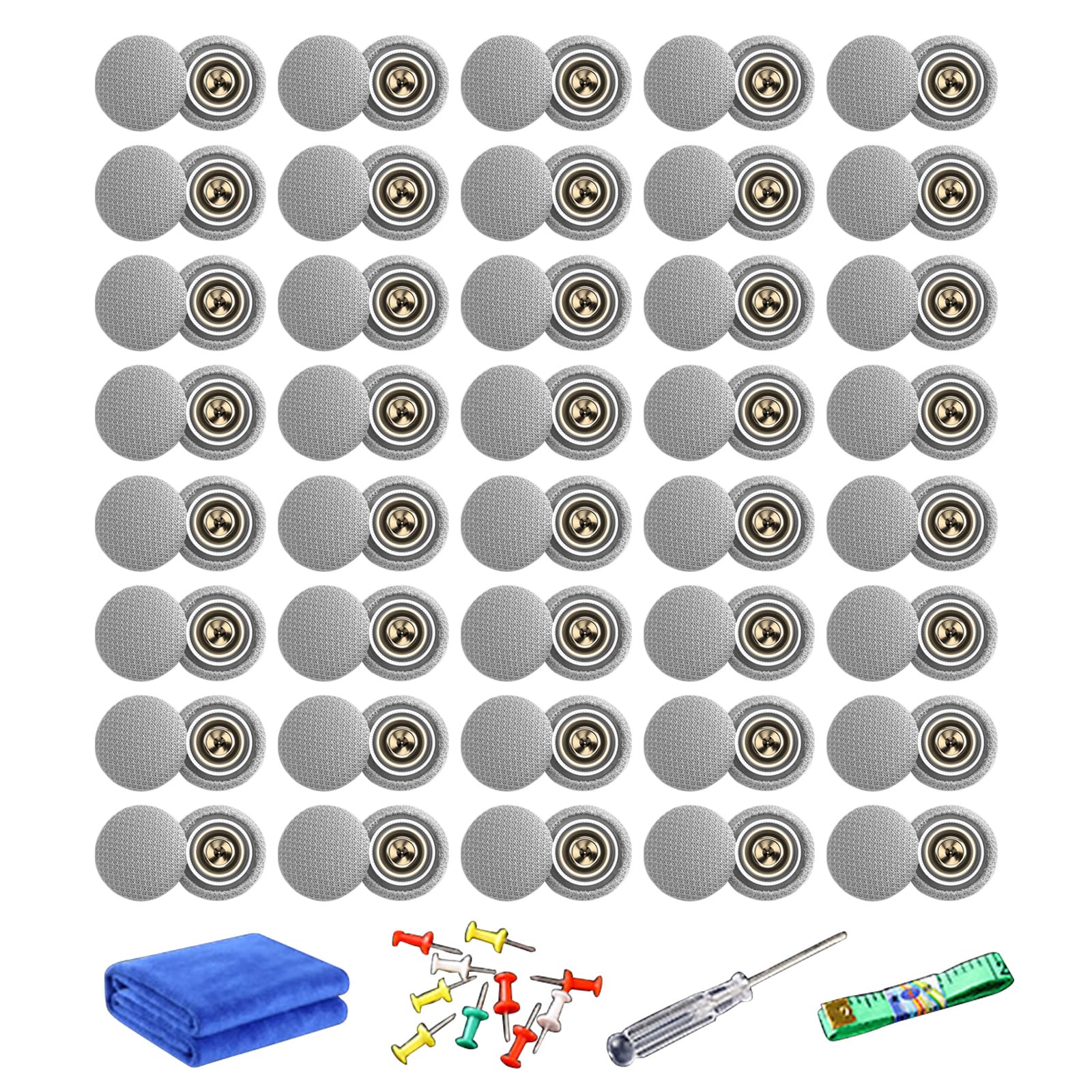 YROHGKPN 40Pcs Car Roof Cloth Fasteners Auto Interior Repair Clips Metal