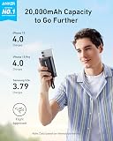 Anker Zolo Power Bank(2025 Upgrade), 20,000mAh 30W High-Speed Portable Charger with Built-In USB-C Cable, Battery Pack For iPhone 17/17 Air/17 Pro/17 Pro Max/16/15 Series, Galaxy, and More - 2