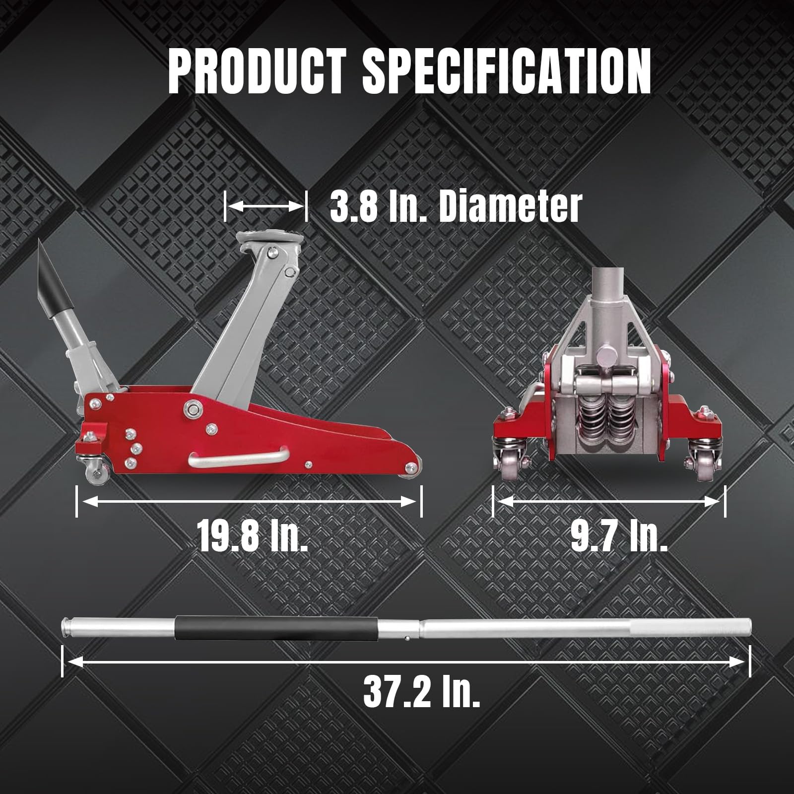 Snapklik.com : BIG RED AT815016LR Torin Hydraulic Low Profile Aluminum ...