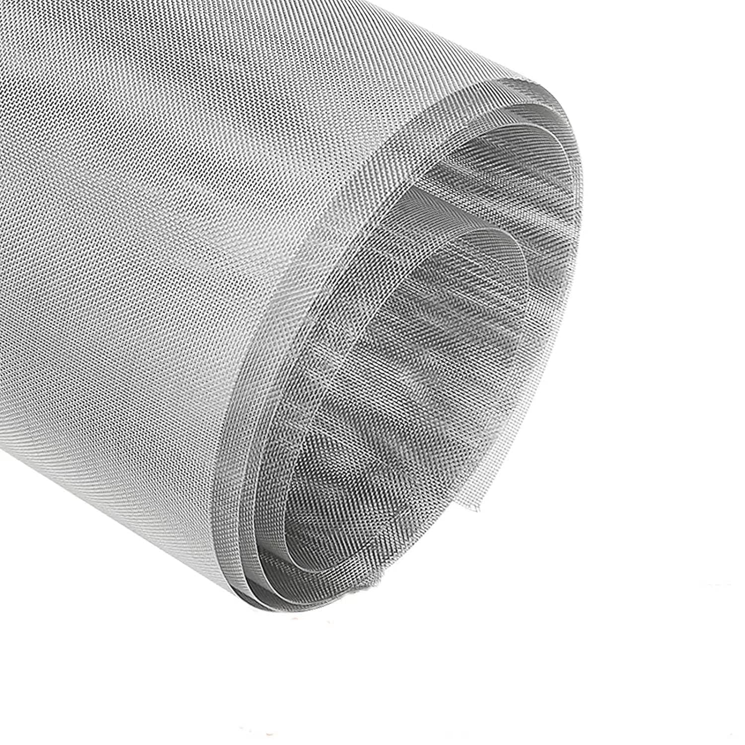 40 Mesh 304 Stainless Steel Wire Mesh Metal Screen 11.8"x47.2"(30x120cm) Rodent Screen for Garden Animal Cage Net Security Cabinets-image-5