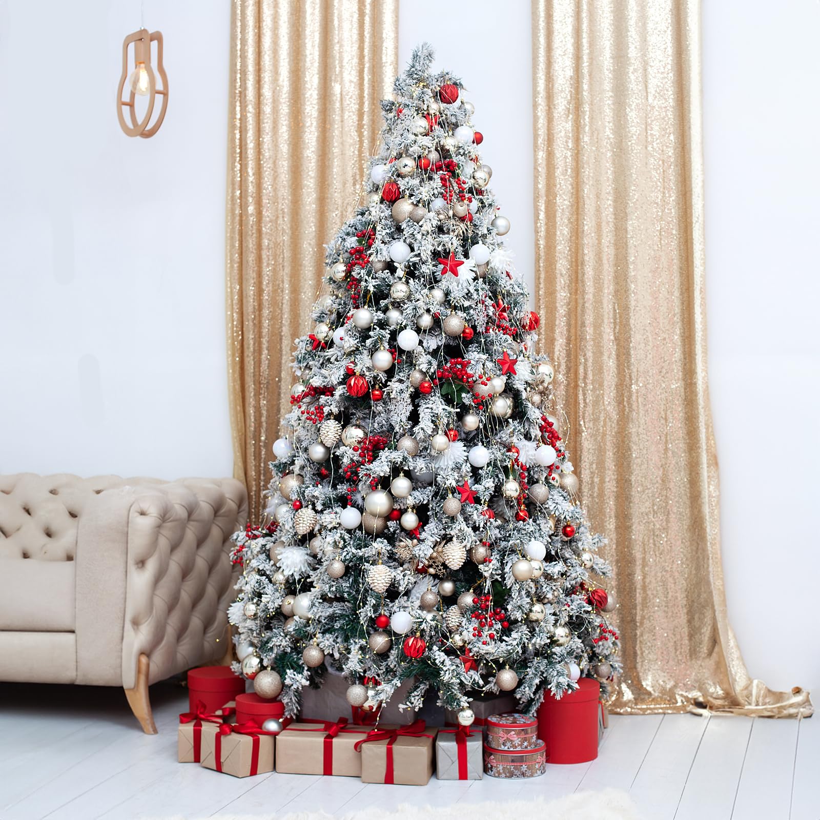 NAHUAA 10 Pièces Baies Rouges Artificielles Fleur De Noel Artificielle