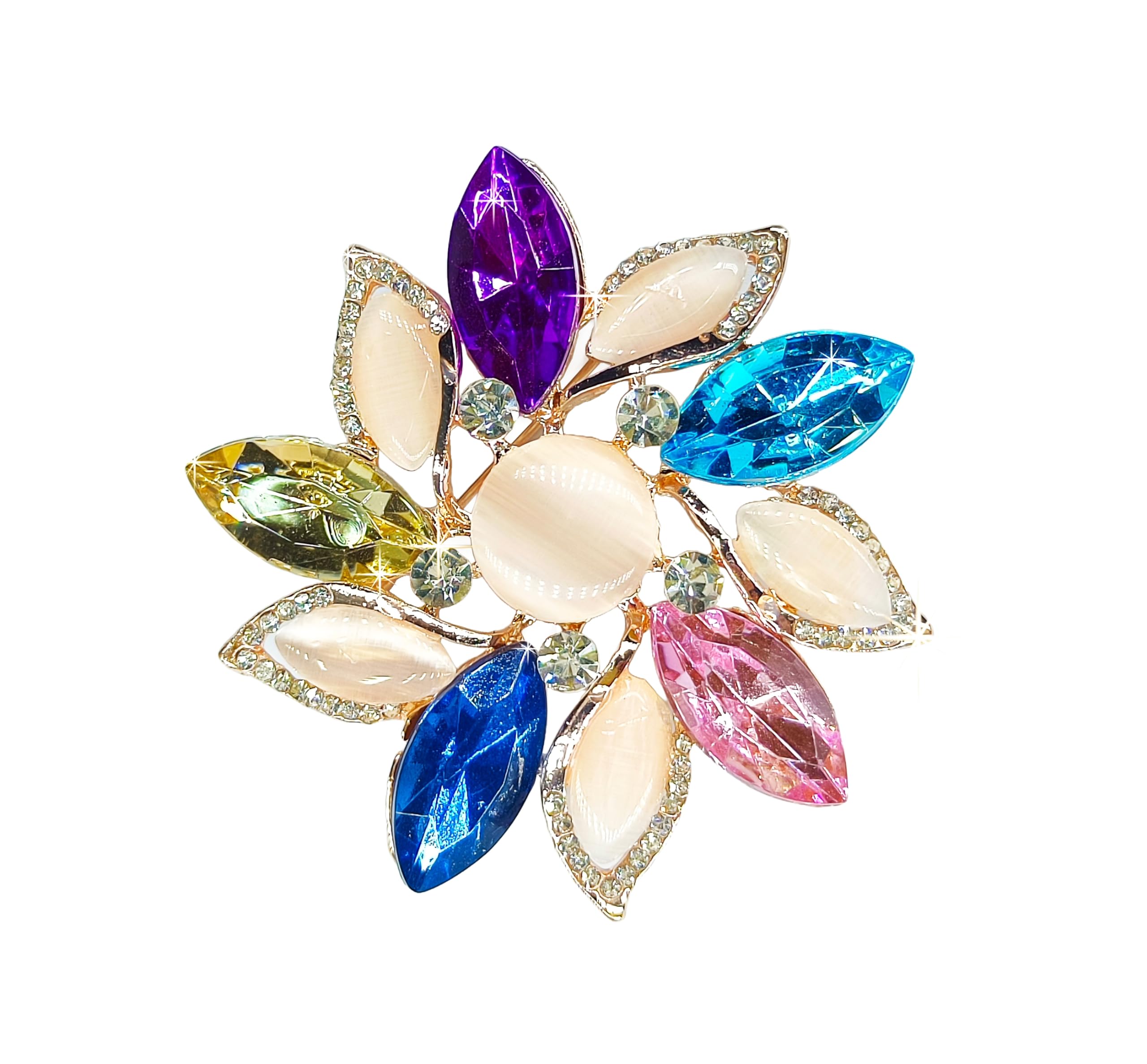SYGA Brooch Pin Fashion Crystal Rhinestone Jewellery Pin Vintage Accessories Decoration Clothing Bouquet Brooches for Women Girl- S11 (B09PR7Q47X) Amazon Price History, Amazon Price Tracker