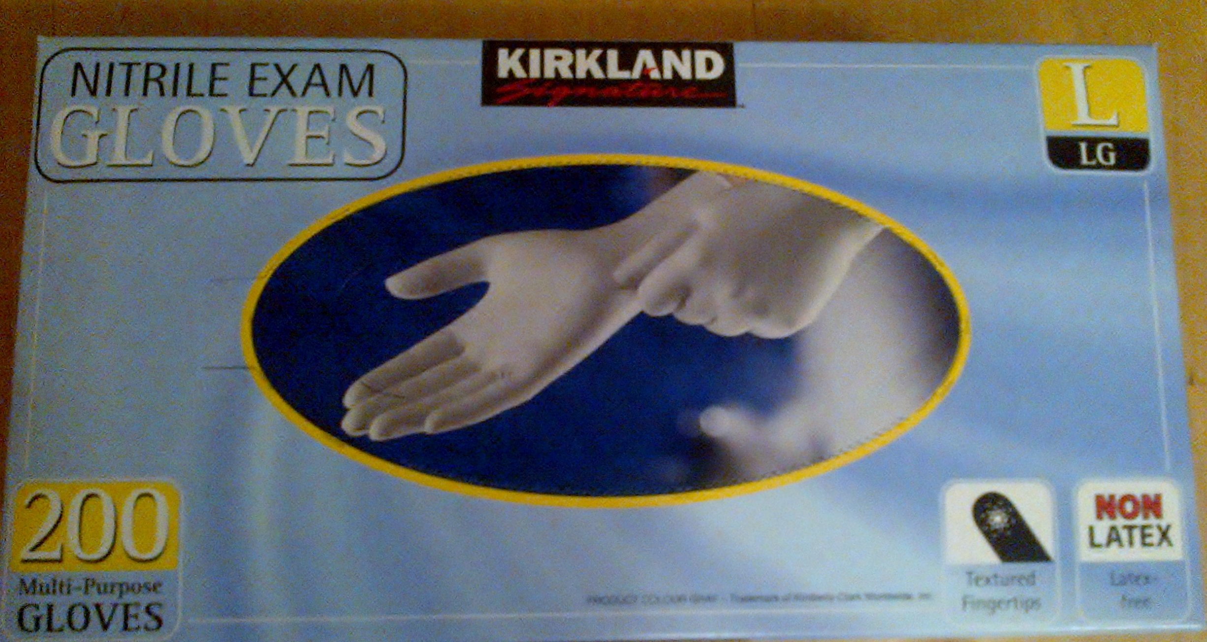 Kirkland Nitrile Exam Gloves 200 Large Multi Purpose Latex Free Amazon.co.uk Business