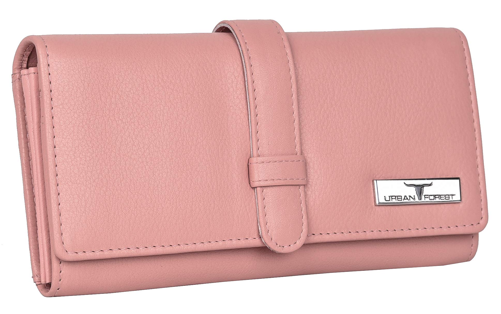 URBAN FOREST Danny Rose Pink Leather Wallet for Women 4