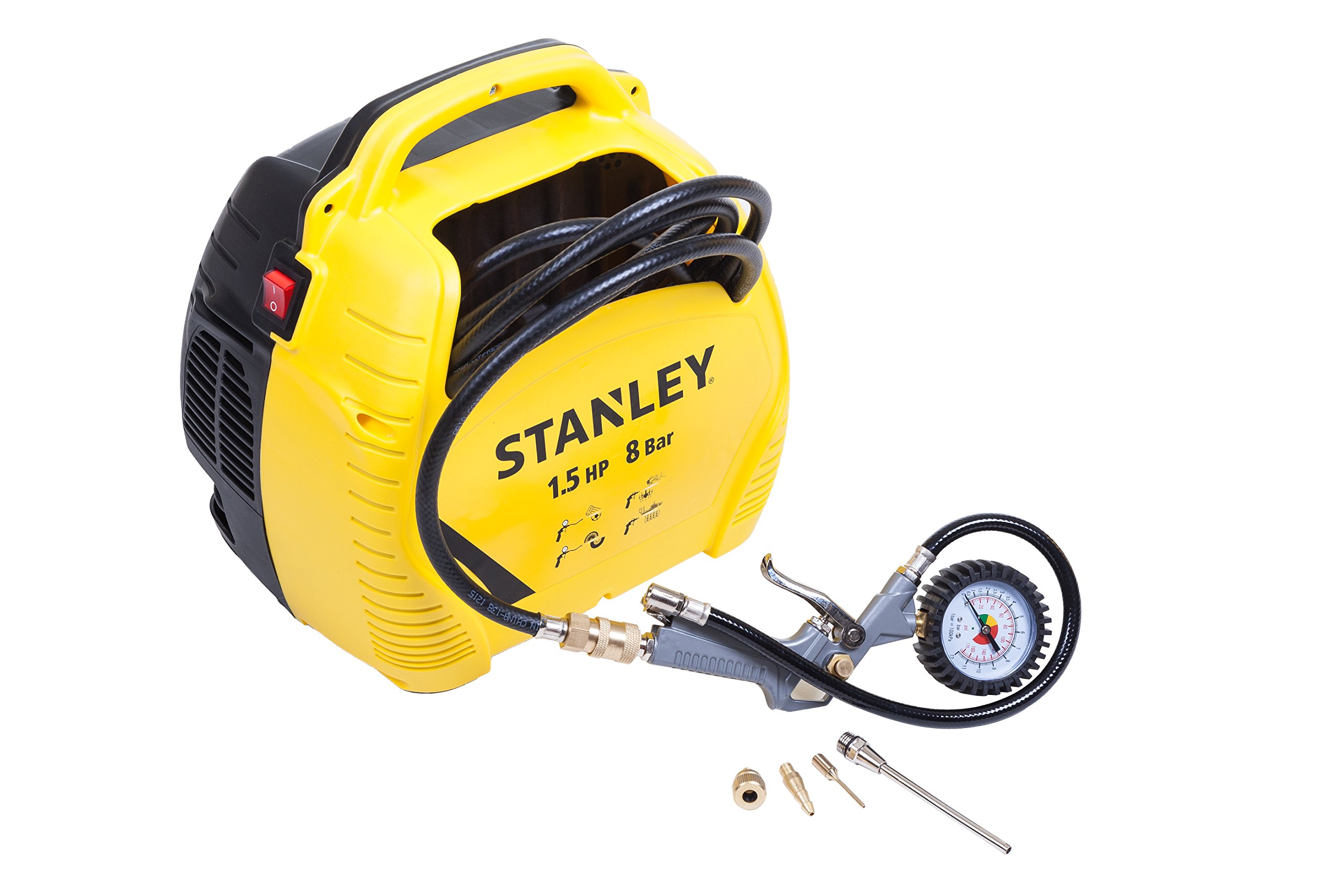 Stanley Air Compressor Kit 1.5 HP/8 Bar with Accessories Buy