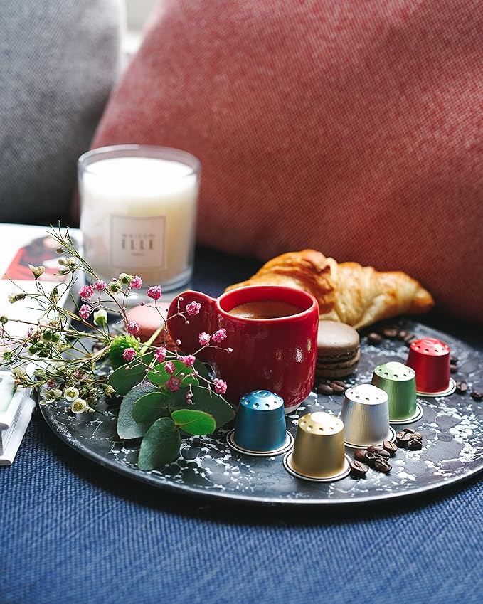 With 100 units of aluminum espresso capsules, ELLE Café's Variety Pack caters to the diverse preferences and discerning palates of coffee aficionados. Delight in an exquisite selection of flavors, carefully curated from exceptional coffee beans sourced from different regions worldwide. The innovative aluminum capsules ensure the preservation of freshness and aroma, guaranteeing a superior coffee experience with every sip.