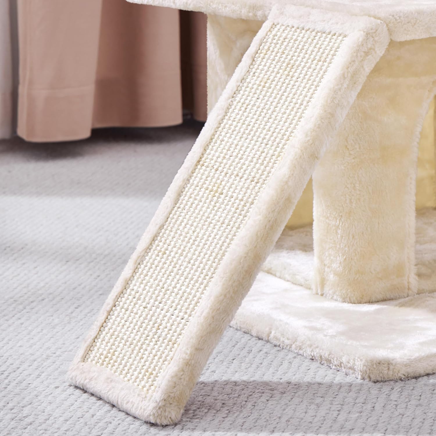 Topeakmart 36 Inches Multi-Level Modern Cat Towers Cat Activity Tree with Double Condos, Perches Scratching Posts and Sisal Rope Furry Ball for Kittens House