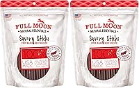 Vista 11 de Full Moon - Golosinas naturales de grado humano para perros, palitos sabrosos de pollo esenciales, 24 onzas