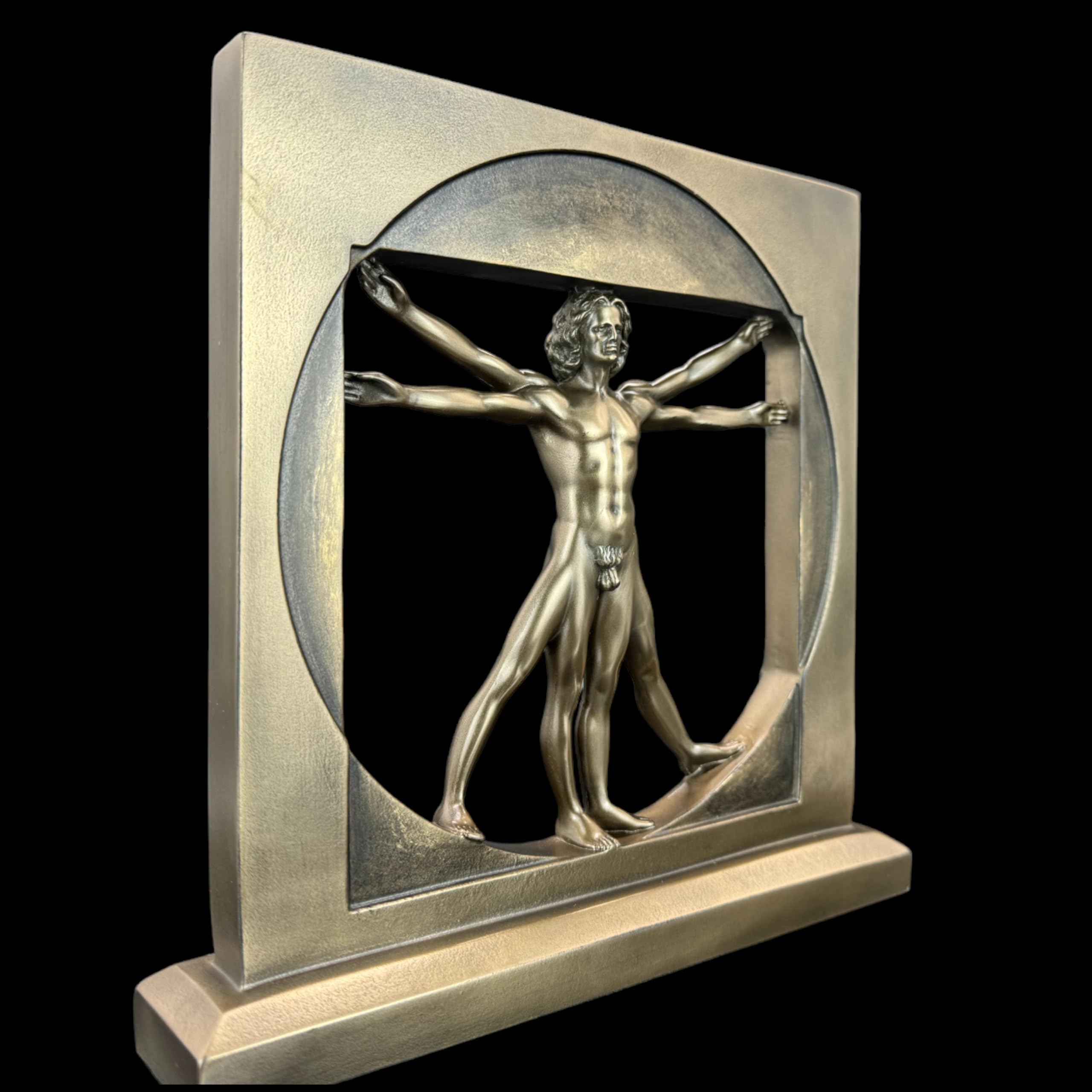 57 SPECIAL REPLICAS Rzeźba dekoracyjna rzeźba – Leonardo DA Vinci figurka z brązu jako prezent do salonu, dekoracja figurki, dekoracja