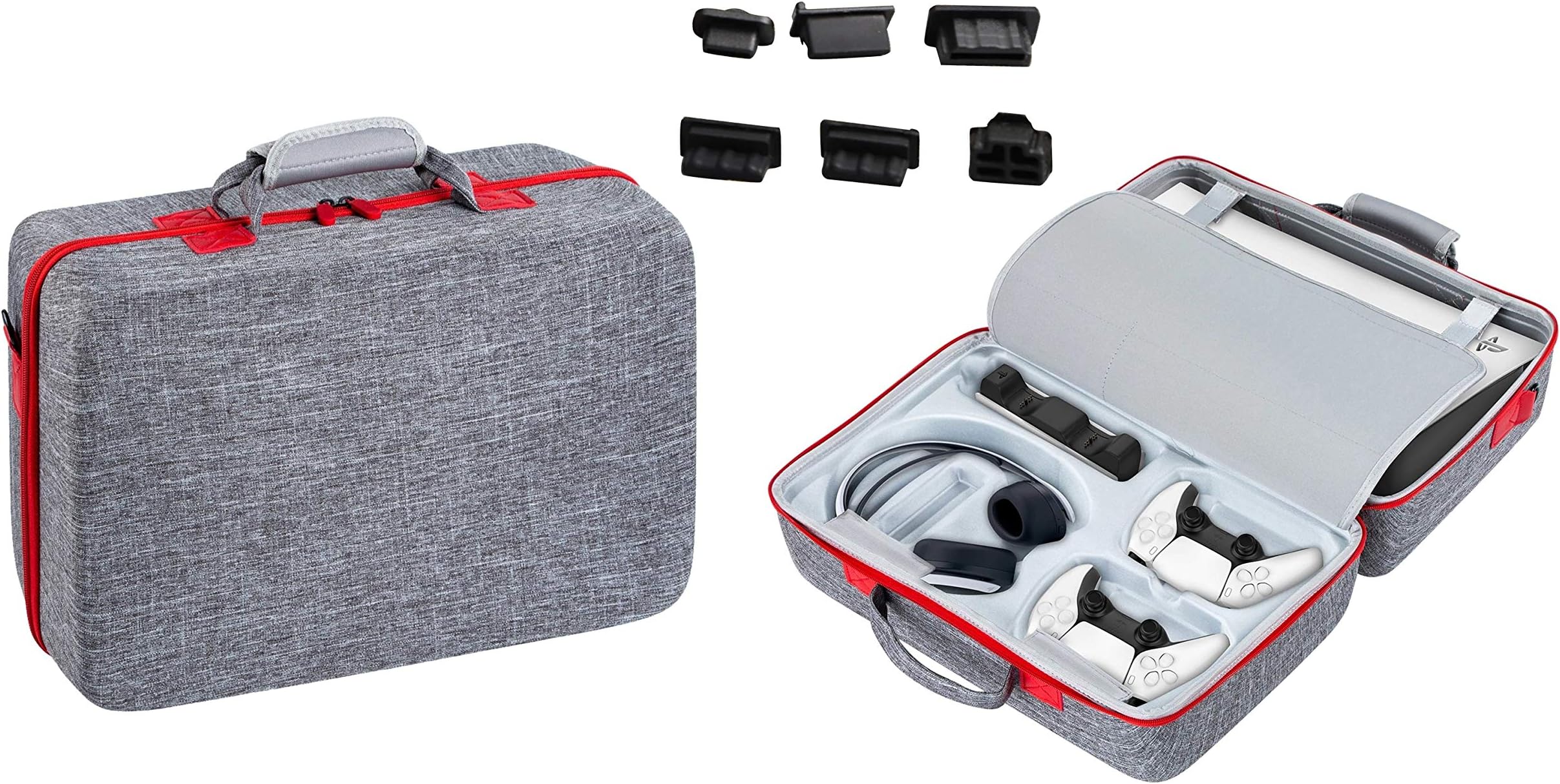 Travel Storage Handbag for PS5 Console | Protective Luxury Bag Adjustable Handle Bag for Playstation 5 Waterproof Shockproof Cases